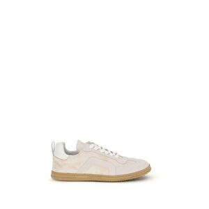 Pierre Hardy Calf Leather Low Top Sneakers Women Cream